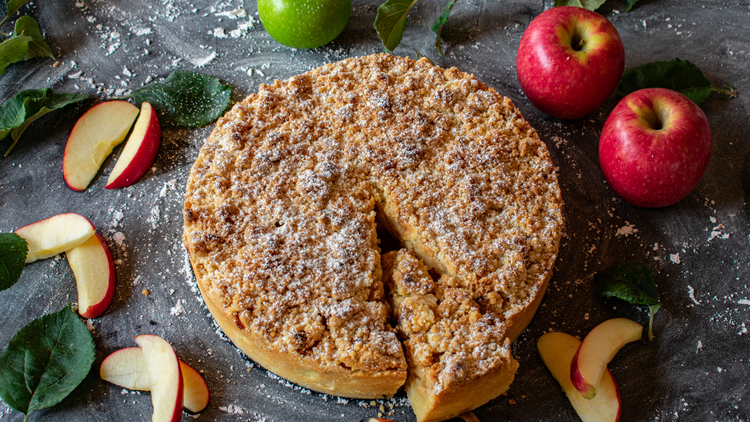 Oat Flour Apple Cake